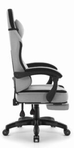 Геймерське крісло Hell's Chair HC-1016 Gey Black  тканина - Зображення 3