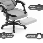 Геймерське крісло Hell's Chair HC-1016 Gey Black  тканина - Зображення 10