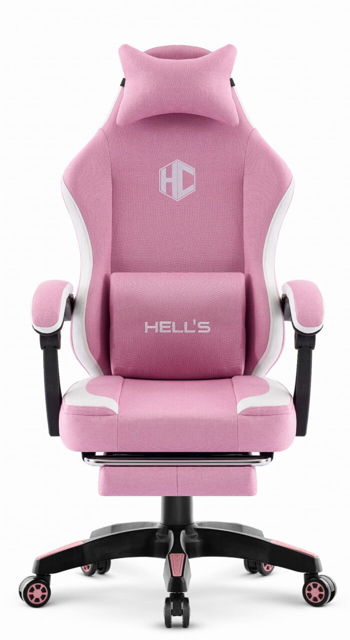 Геймерське крісло Hell's Chair HC-1016 Pink тканина - Зображення 3