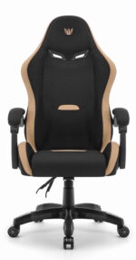Геймерське крісло Hell's Chair HC-1012 Black Biege тканина/замша - Зображення 9