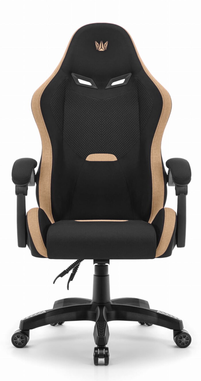 Геймерське крісло Hell's Chair HC-1012 Black Biege тканина/замша - Зображення 9