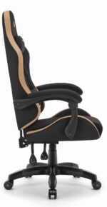 Геймерське крісло Hell's Chair HC-1012 Black Biege тканина/замша - Зображення 6