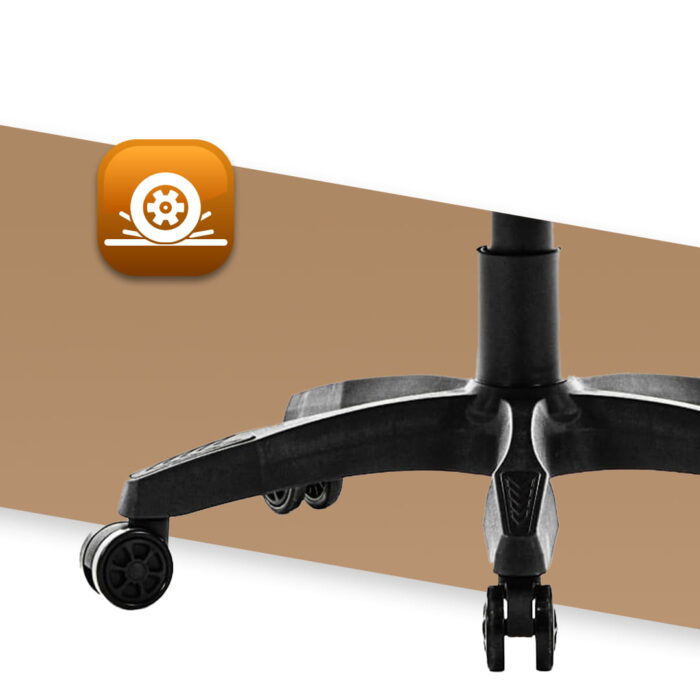 Геймерське крісло Hell's Chair HC-1012 Black Biege тканина/замша - Зображення 3