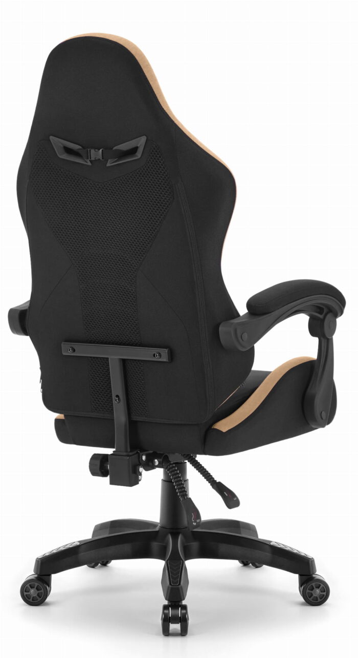 Геймерське крісло Hell's Chair HC-1012 Black Biege тканина/замша - Зображення 7