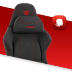 Геймерське крісло Hell's Chair HC-1014 Black Red тканина - Зображення 4