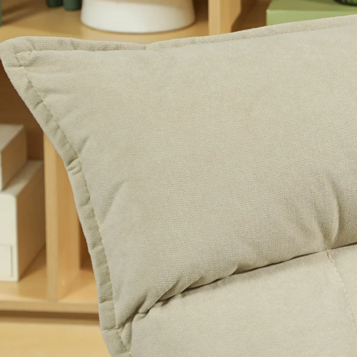 Обертове крісло Homcom 83B-380V00BG бежевого кольору - Зображення 5